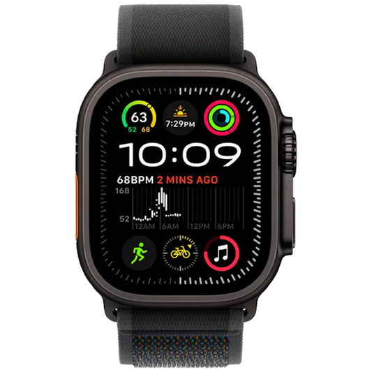 Apple Watch Ultra 2 Noir (Bracelet En Tissu Noir M/L)