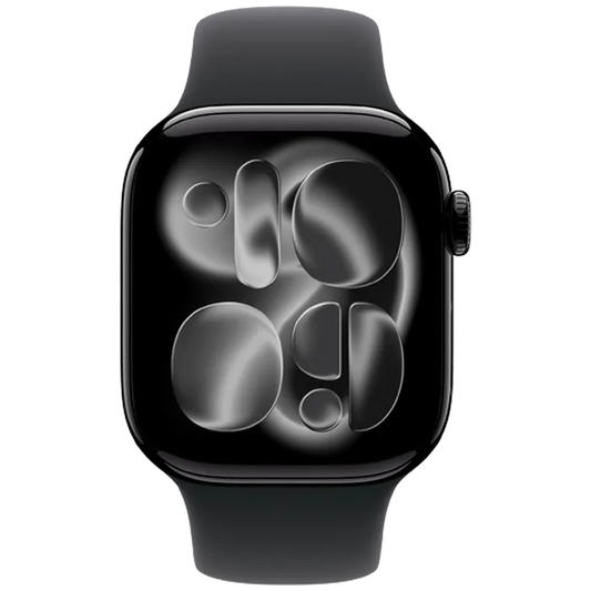 Apple Watch Series 11 42mm Noir (Bracelet En Silicone Noir M/L)
