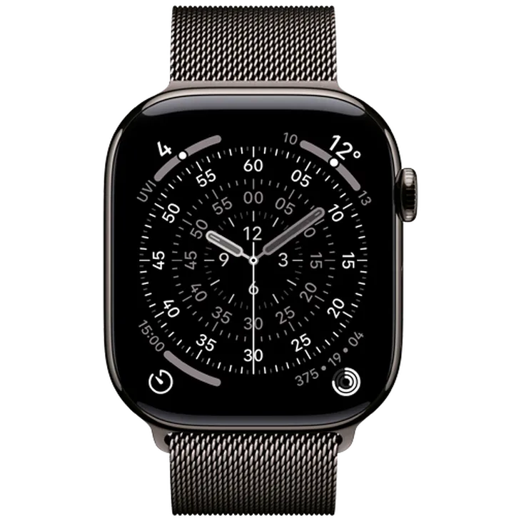 Apple Watch Series 11 46mm 5G Ardoise Titanium (Bracelet Milanais Gris S/M)