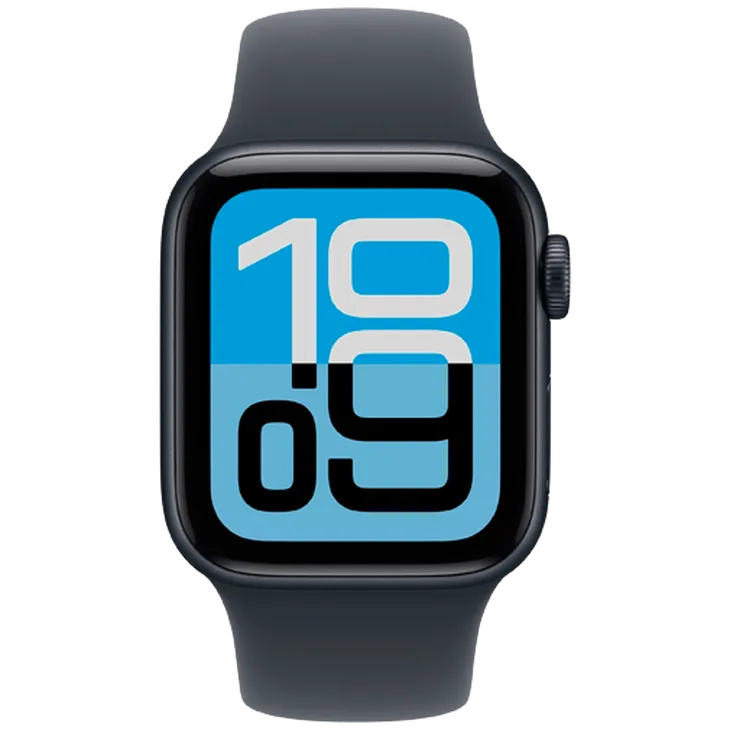 Apple Watch SE 3 40mm Bleu Foncé (Bracelet En Silicone Bleu Foncé M/L)