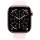 Apple Watch Series 11 46mm 5G Or Titanium (Rose Pâle Bracelet En Silicone S/M)