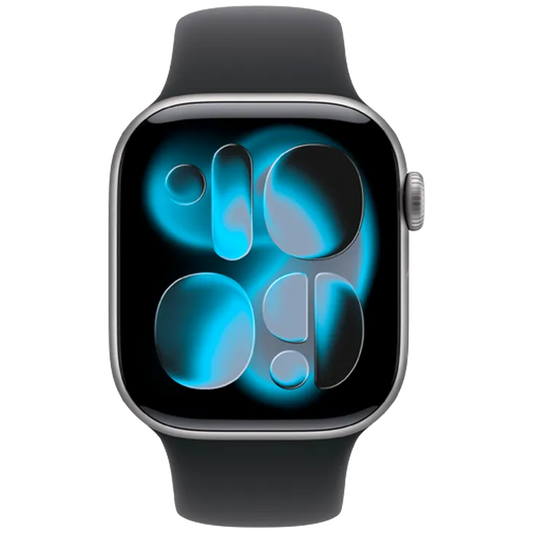 Apple Watch Series 11 42mm Gris (Bracelet En Silicone Noir S/M)