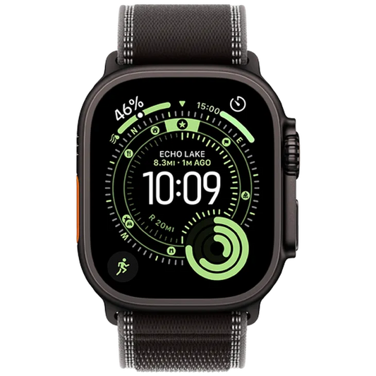 Apple Watch Ultra 3 49mm Noir (Bracelet En Tissu Noir S/M)