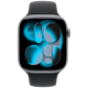 Apple Watch Series 11 46mm Gris (Bracelet En Silicone Noir S/M)