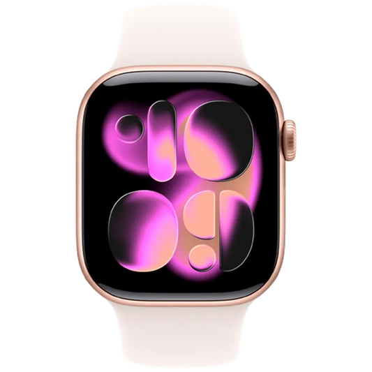Apple Watch Series 11 42mm Rose Gold (Rose Pâle Bracelet En Silicone M/L)