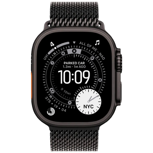 Apple Watch Ultra 3 49mm Noir (Noir Milanese Bracelet L)