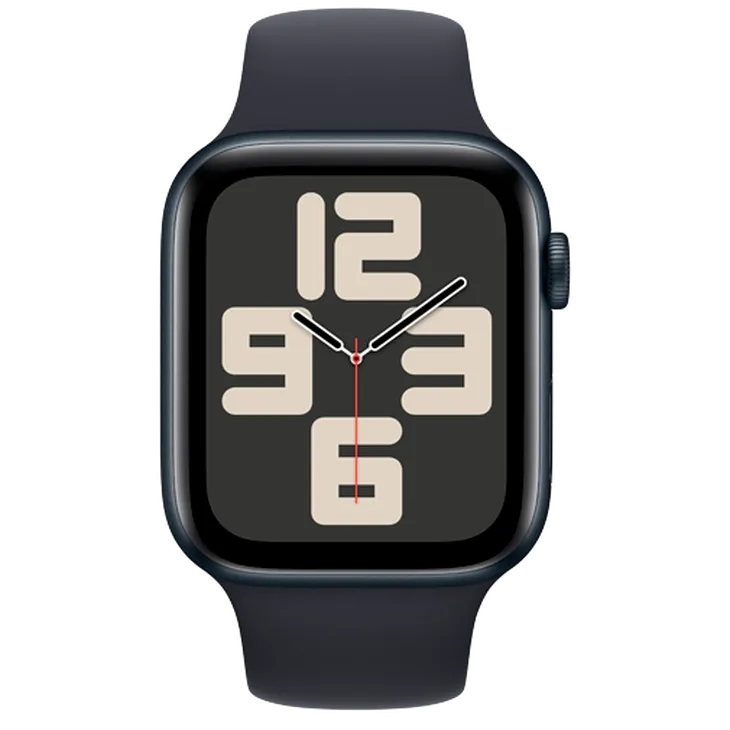 Apple Watch SE 2023 4G 44mm Noir (Bracelet Silicone Noir M/L)