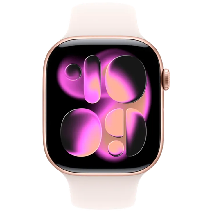 Apple Watch Series 11 46mm 5G Rose Gold (Rose Pâle Bracelet En Silicone M/L)