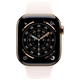 Apple Watch Series 11 42mm 5G Or Titanium (Rose Pâle Bracelet En Silicone M/L)