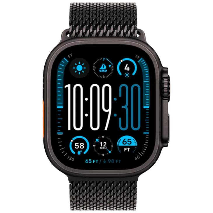 Apple Watch Ultra 2 Noir (Bracelet En Métal Noir M)