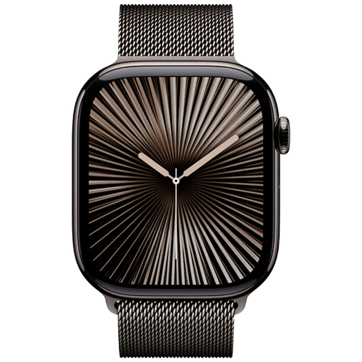 Apple Watch Series 10 4G 46mm Slate Titanium (Bracelet Milanais Gris S/M)