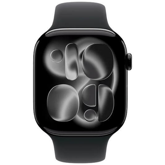 Apple Watch Series 11 46mm Noir (Bracelet En Silicone Noir M/L)