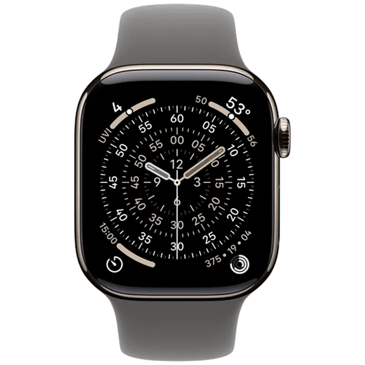 Apple Watch Series 11 42mm 5G Naturel Titanium (Bracelet En Silicone Gris S/M)