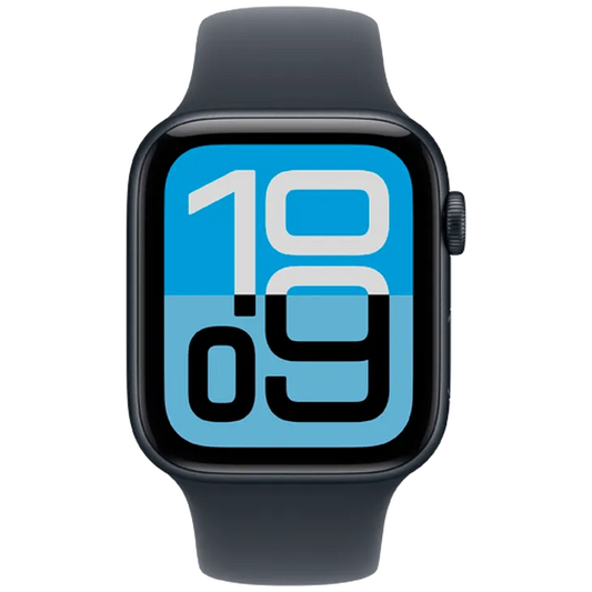 Apple Watch SE 3 44mm 5G Bleu Foncé (Bracelet En Silicone Bleu Foncé S/M)