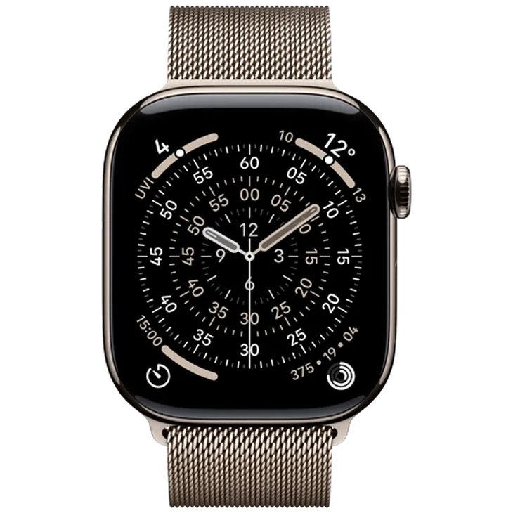 Apple Watch Series 11 46mm 5G Naturel Titanium (Naturel Milanese Bracelet S/M)