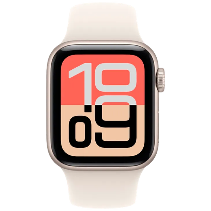 Apple Watch SE 3 40mm 5G Or (Bracelet En Silicone Beige M/L)