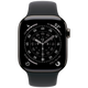 Apple Watch Series 11 42mm 5G Leisteen Titanium (Bracelet En Silicone Noir S/M)