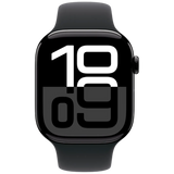 Apple Watch Series 10 4G 46mm Noir (Bracelet En Silicone Noir M/L)