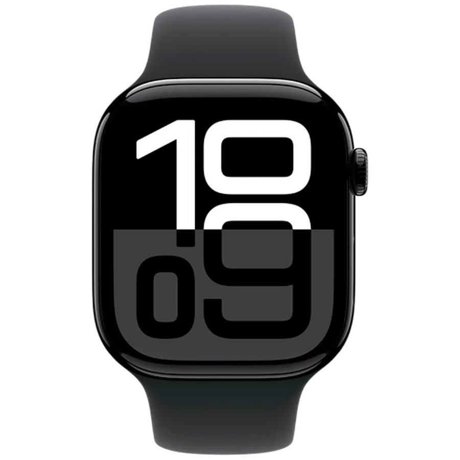 Apple Watch Series 10 4G 46mm Noir (Bracelet En Silicone Noir M/L)