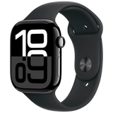 Apple Watch Series 10 4G 46mm Noir (Bracelet En Silicone Noir M/L)