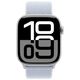 Apple Watch Series 10 46mm Argent (Bracelet En Nylon Bleu Clair)