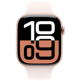 Apple Watch Series 10 46mm Or (Bracelet En Silicone Rose M/L)