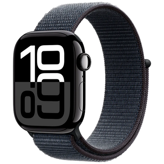 Apple Watch Series 10 4G 42mm Noir (Bracelet En Nylon Noir)