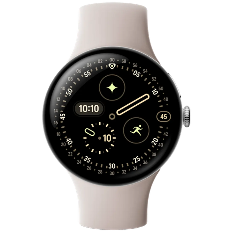 Google Pixel Watch 4 41mm Argent (Beige Bracelet)