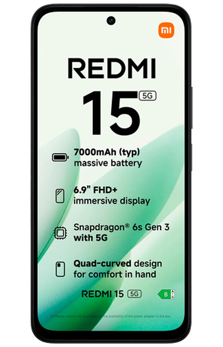 Xiaomi Redmi 15 5G 128GB Noir