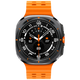 Samsung Galaxy Watch Ultra Titanium Gris (Bracelet En Silicone Orange)