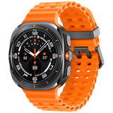 Samsung Galaxy Watch Ultra Titanium Gris (Bracelet En Silicone Orange)